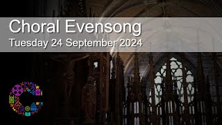 Choral Evensong  Tuesday 24 September 2024  Chester Cathedral [upl. by Frolick417]