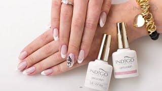 French Gel Polish  Paznokcie hybrydowe french  French Manicure Indigo Nails  French hybrydowy [upl. by Einwat843]