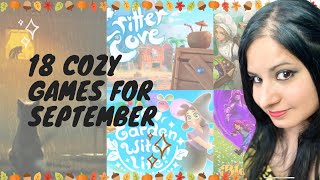 18 COZY Games for September 2024 [upl. by Lucio]