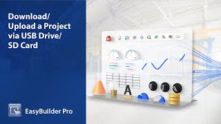 Weintek EasyBuilder Pro tutorial  1 Download Upload via Project by USB SD Card [upl. by Aizahs]