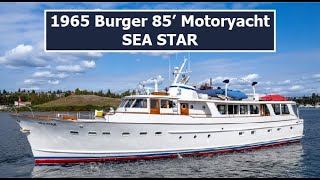 Burger 85 Motoryacht  SEASTAR  Walkthrough Yacht Tour [upl. by Padraic]