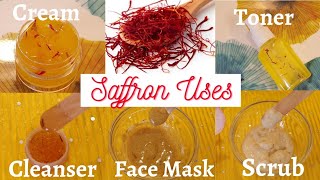 5 USES OF SAFFRONSAFFRON FACIALDIY SAFFRON CREAMSKIN WHITENINGampGLOWINGSAFFRON FACE MASKCLEANSER [upl. by Anit854]