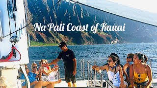 Sailing on Hawaiis most famous coastline  Na Pali Coast of the Garden Island of Kauai [upl. by Dnomasor997]