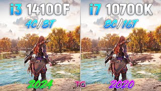 Core i3 14100F vs Core i7 10700K  4 Years Difference [upl. by Falconer437]