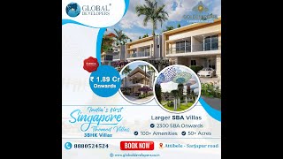 Villas in Sarjapur Road  Global Developers  Golden Pearl Villas 3 amp 4 BHK Price starts from 189Cr [upl. by Dyche]