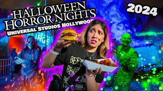 Halloween Horror Nights 2024  New Food And Mazes  Universal Studios Hollywood [upl. by Flowers]