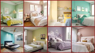 Top Bedroom Wall Colour Combination ideas  Light Wall Colours for Modern Home [upl. by Ardnasxela]