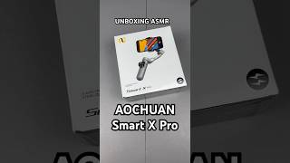 Aochuan Smart X Pro 3Axis Smartphone Stabilizer Gimbal wRGB Magnetic Fill Light shorts unboxing [upl. by Arlen]