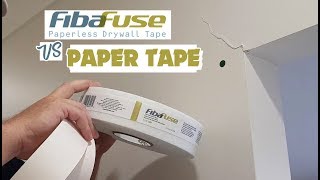 What is stronger to tape drywall with FibaFuse vs Paper Tape [upl. by Eliza681]