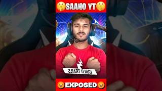 SAAHO YT EXPOSED 😡  ‎saahoyt1593 ROAST 🤬  shorts shortfeed saahoyt [upl. by Euseibbob516]