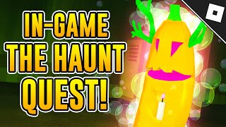 How to complete THE HAUNT EVENT QUEST amp GET THE RYDEERI PUMPKIN SKIN in BANANA EATS  Roblox [upl. by Roselin]