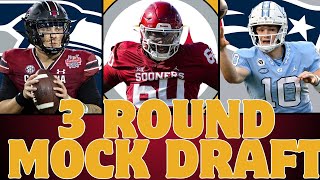 END OF SEASON 2024 NFL MOCK DRAFT  3 ROUNDS [upl. by Lightfoot]