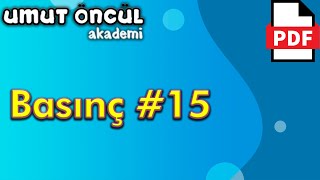 Basınç 15  Gaz Basıncı  Soru Çözümü  PDF [upl. by Aranahs]