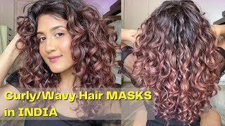 Best HAIR MASKS for CURLY WAVY amp FRIZZY hair in INDIA  Madhushree Joshi [upl. by Atinna]