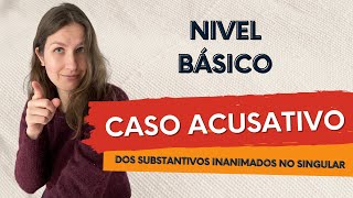 CASO ACUSATIVO EM RUSSO SINGULAR INANIMADO [upl. by Akeenahs12]