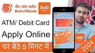 BOB World ATM Card Apply Online 2024  How To Apply Bank Of Baroda Debit Card Online 2024 [upl. by Nwahsud97]