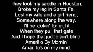 Amarillo by morning lyrics [upl. by Chamberlain]