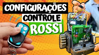 Como Programar Controles e Entender o Funcionamento do Motor de Portão Rossi [upl. by Dnomhcir781]