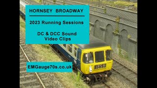 Hornsey Broadway Model Railway 2023 running sessions part 1 [upl. by Stets]