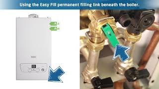 How to top up your boiler pressure using the Easy Fill permanent filling link [upl. by Aldarcie504]