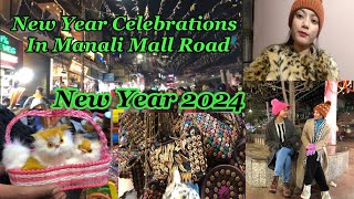 New Year Crazy Celebration in MANALI 😍 31st Night in Mall Road  manali newyearcelebration [upl. by Sinnek156]