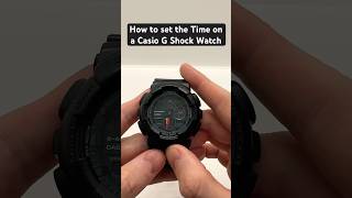 How to set the Time on a Casio GShock Watch casiogshock gshock howto [upl. by Eimerej]