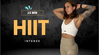 15 MIN Full Body HIIT Workout  Burn lots of calories  No Equipment [upl. by Airla479]