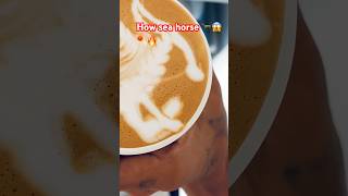 How to make leaf latte art 🐎 horsetrendingshorts coffee latteart shortvideo short youtube [upl. by Gabriel]