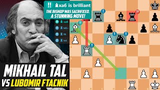 Mikhail Tal Shows an Incredible MIDDLEGAME against Lubomir Ftacnik  Keres Memorial 3rd 1981 [upl. by Sotos]