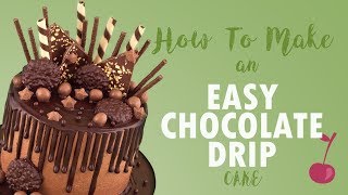 Chocolate Drip Cake Tutorial  How To  Cherry School [upl. by Bracci]