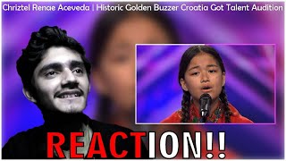 Chriztel Renae Aceveda  Historic Golden Buzzer Croatia Got Talent Audition  Reaction [upl. by Eelessej]