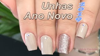 Unhas Decoradas Para Ano Novo Simples [upl. by Hereld117]