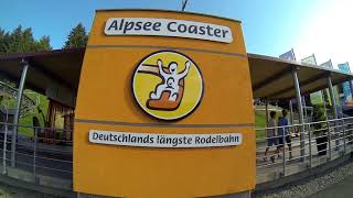 Alpsee Coaster onride  Die Längste Rodelbahn Deutschlands [upl. by Nylsaj]