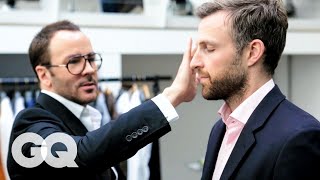 Tom Ford Gives a 30YearOld Man an Eyebrow Makeover  Project Upgrade  GQ [upl. by Engleman185]