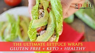 Lettuce Wraps with Spanish Tuna and Avocado  Gluten Free  Keto [upl. by Aicital]