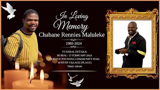 FUNERAL SERVICE OF CHABANE RENNIES MALULEKE [upl. by Euv599]