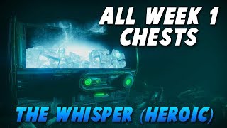 Destiny 2 quotThe Whisperquot Quest  ALL 5 CHEST LOCATIONS Week 1 [upl. by Naomi]