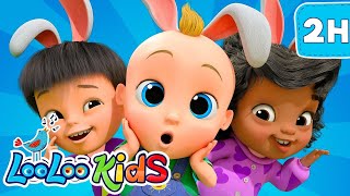 🐰 Bunny Hop  S4EP19  Dance Along Super Mix  LooLoo Kids Songs for Kids [upl. by Oswell]