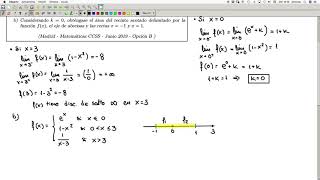 CONT03 Ejercicio de CONTINUIDAD resuelto Bachillerato CCSS [upl. by Elocan643]