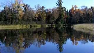 Cruising the Wisconsin River near Rhinelander On A Perfect Fall Day [upl. by Gnoix653]