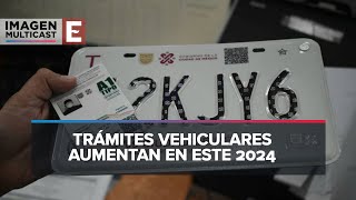 Suben precio de servicios y trámites vehiculares este 2024 [upl. by Goodrich]