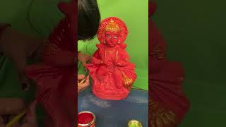 Day4 Restoring 40 year old Hanuman Ji Idol hanumanji hanuman jaisriram drawing art sculpture [upl. by Illib]