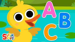 ABC Quack  Super Simple ABCs  Kids Alphabet Songs [upl. by Ecyle]