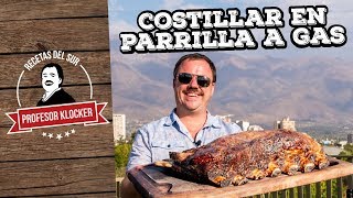 Costillar en Parrilla a gas de Res  Recetas del Sur [upl. by Deeraf]