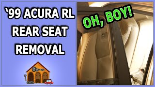 1999 Acura RL Rear Seat Removal [upl. by Eima944]