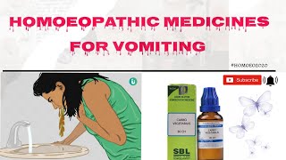 Homeopathic medicine for Vomiting  arsenicalbum nuxvomica phosphorous homeopathy bhms [upl. by Rudolf]