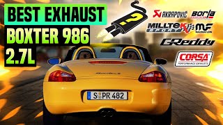 Porsche Boxster 986 Exhaust Sound 27L 🔥 AccelerationReviewUpgradeMuffler DeleteFabspeedMods [upl. by Enaej]