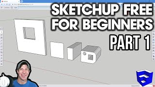 GETTING STARTED with SketchUp Free  Lesson 1  BEGINNERS Start Here [upl. by Gipsy]