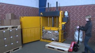 Bramidan BseriesVertical balers for cardboard and plastic wasteMay 2013 [upl. by Fanchet]