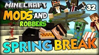 Tropical trolls with COCONUT BOMBS  Minecraft Modded Cops and Robbers Tropicraft Mod [upl. by Lunnete]